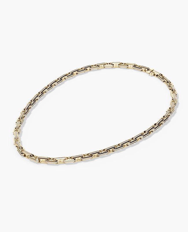 ARTURO Gold Link Necklace with Diamonds
