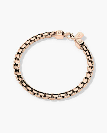 Ready to Ship - EDGE BOX Bracelet in 18k Rose Gold - 6mm