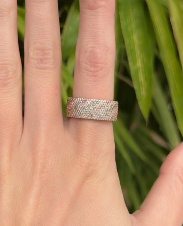 JERRITT Comfort Fit Gold Ring with 3.30ct KolaKola™ Brown Diamonds