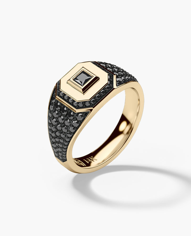 Custom Gold & Diamond Pinky Rings for Men | Designer Pinky Rings ...