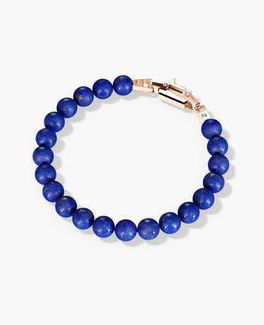 Ready to Ship - POWER BEADS Bracelet with Gold Lock & Lapis Lazuli