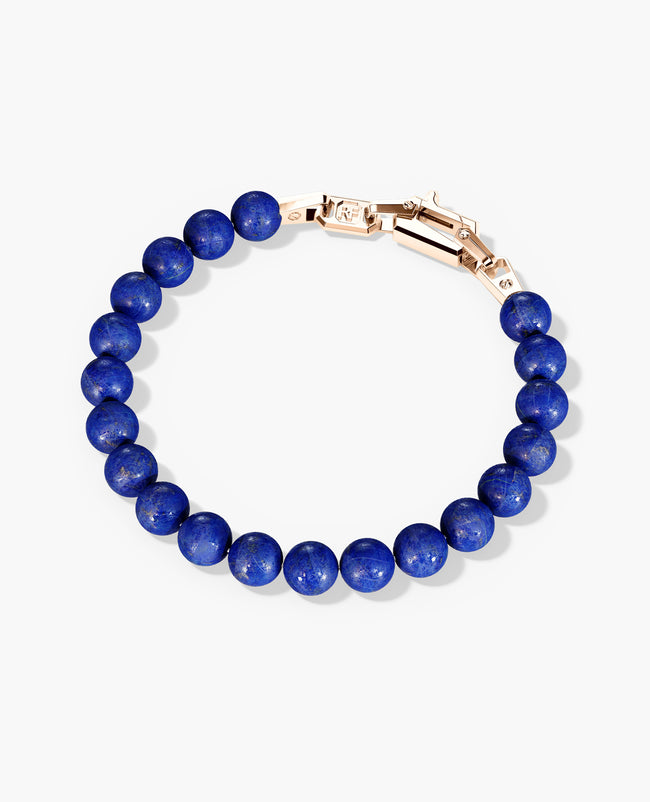 POWER BEADS Bracelet with Gold Lock & Lapis Lazuli