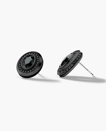 HALO EverBlak Gold Oval Cut Single Stud Earring with 0.55ct - 1.40ct Black Diamonds