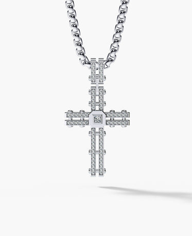 LA PAZ Cross Gold Pendant with 0.20ct Diamonds