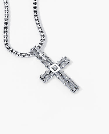 LA PAZ Cross Pendant in Gold with 0.20ct Diamonds