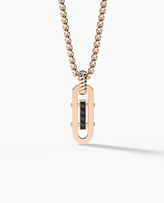 ROPES Amulet Gold Pendant with 0.20ct Black Diamonds