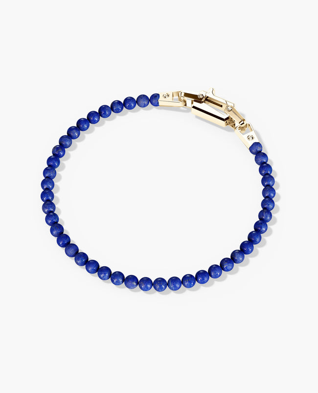 POWER BEADS Bracelet with Gold Lock & Lapis Lazuli