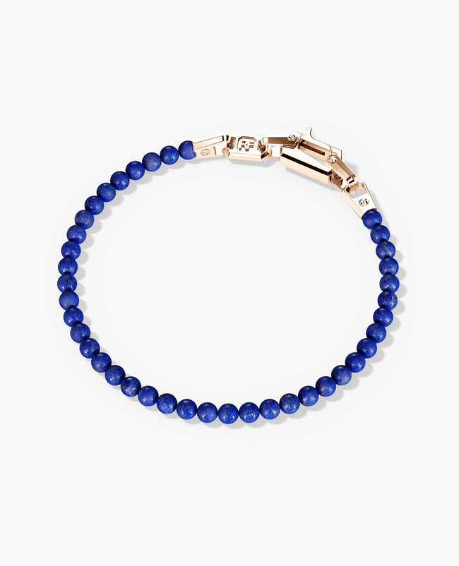 POWER BEADS Bracelet with Gold Lock & Lapis Lazuli