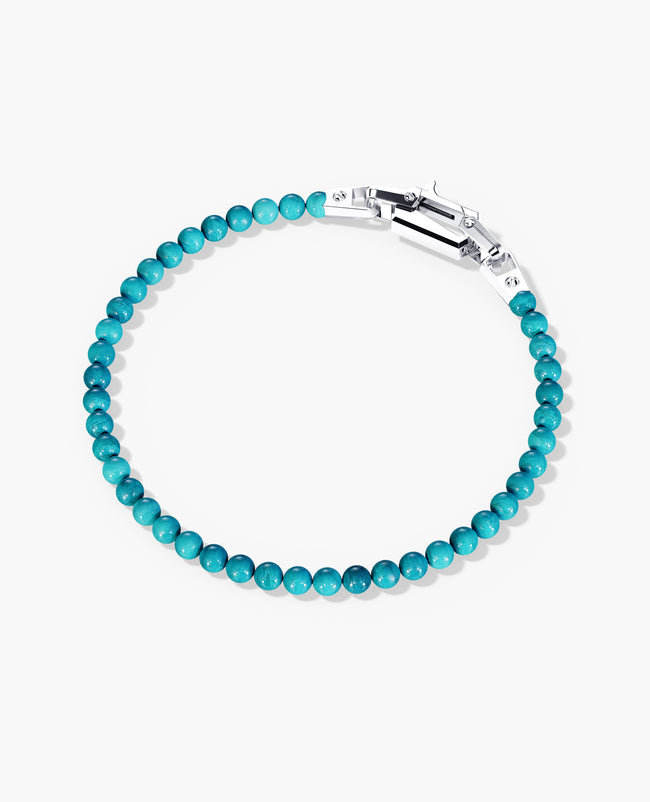 POWER BEADS Bracelet with Gold Lock & Turquoise