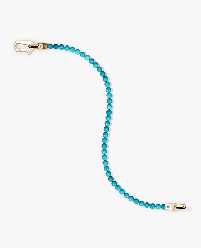 POWER BEADS Bracelet with Gold Lock & Turquoise