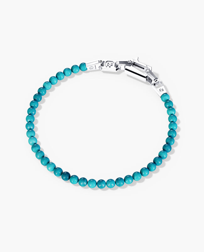 POWER BEADS Bracelet with Gold Lock & Turquoise
