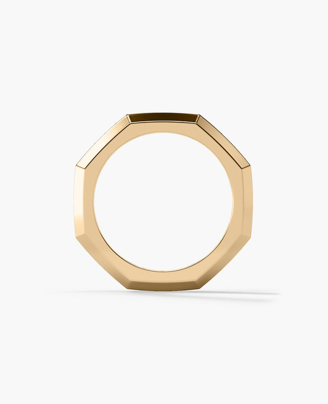 DENTON Gold Ring with 0.80ct Black Diamonds