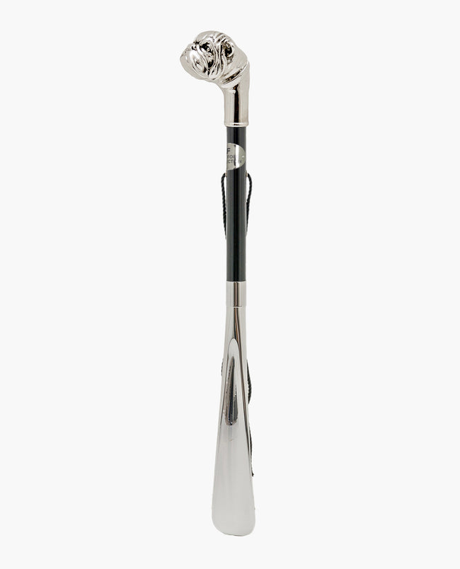 Rockford Collection x Pasotti Silver Plated Bulldog Shoehorn - Handmade in Italy