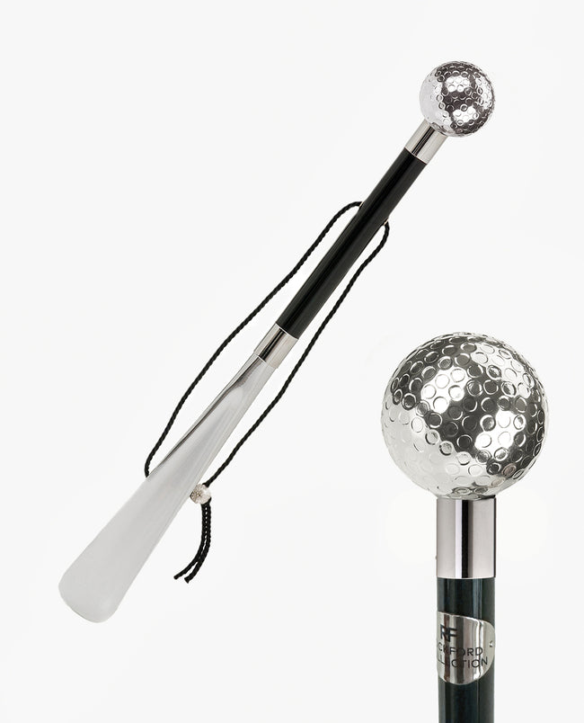 Rockford Collection x Pasotti Silver Plated Golf Ball Shoehorn - Handmade in Italy