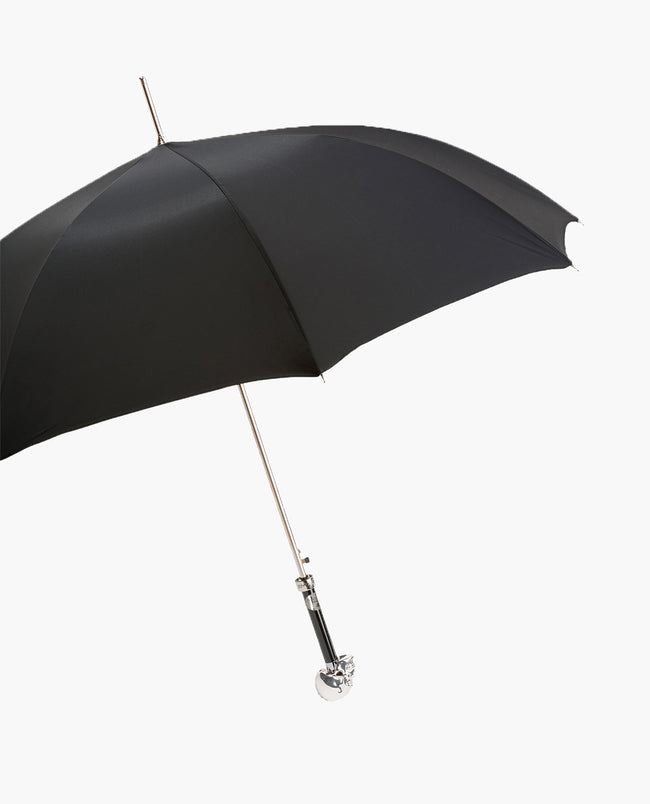 Rockford Collection x Pasotti Silver Plated Skull Umbrella - Handmade in Italy