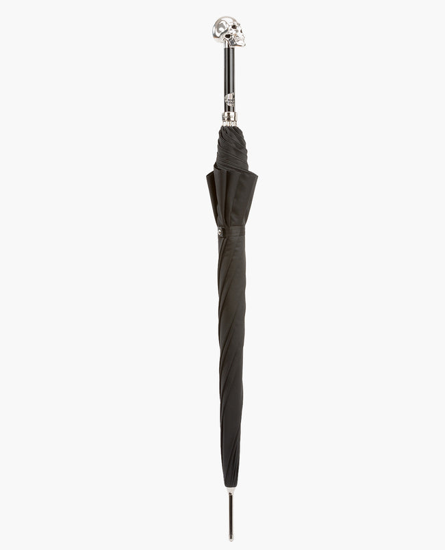Rockford Collection x Pasotti Silver Plated Skull Umbrella - Handmade in Italy