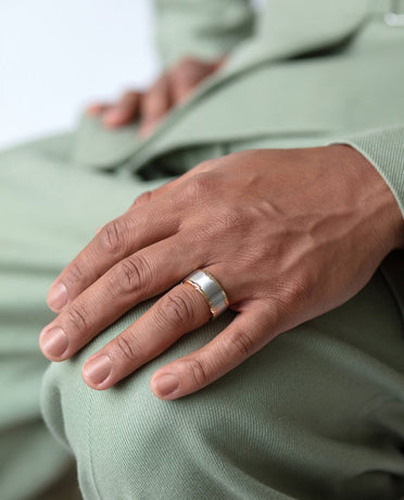 CABARRUS Two-Tone Gold Matching Wedding Band Set