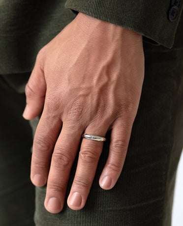 Ready to Ship - SANTA CRUZ Two Tone Gold Wedding Ring