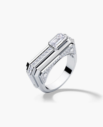 Sample - ARTURO Gold Signet Ring with 2.30ct Diamonds
