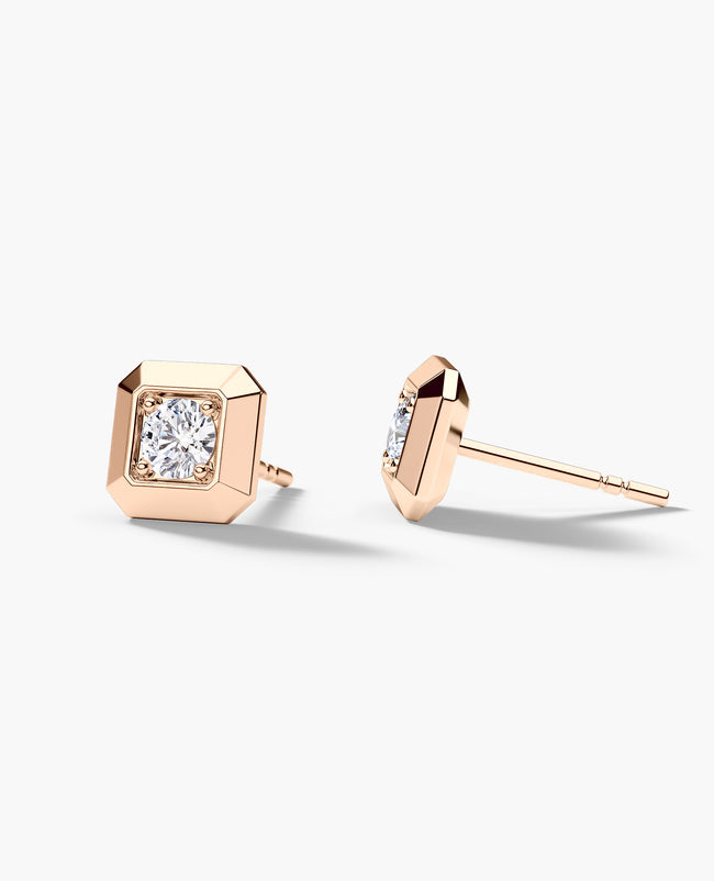 EDGE MINI Single Stud Earring with 0.15ct Diamond