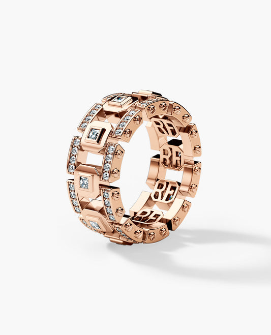 Ready to Ship - LA PAZ 14k Rose Gold Ring with 1.20ct Diamonds