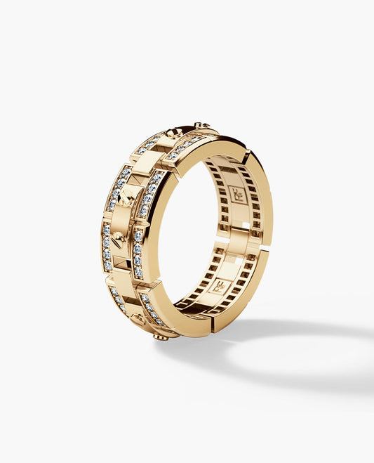 Ready to Ship - REX Gold Ring with 0.40ct Diamonds