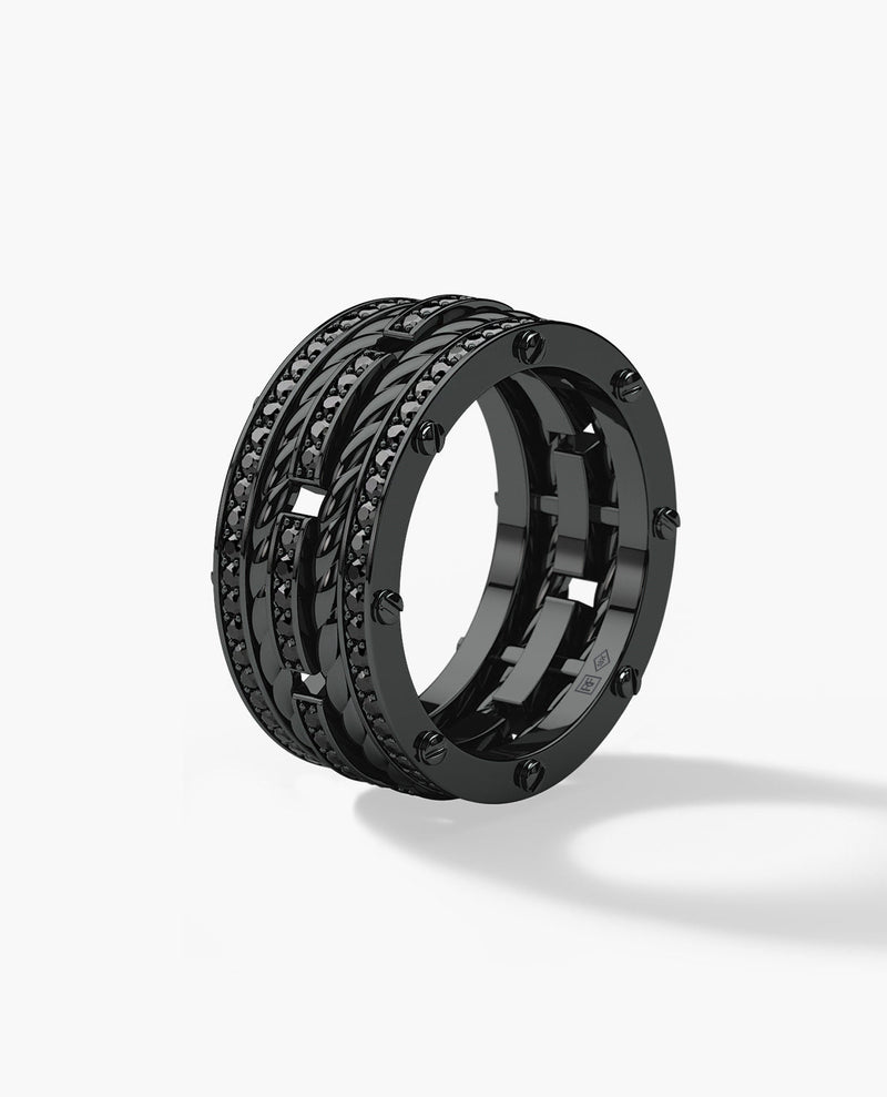 Twisted Rope Rings in Gold and Platinum - Rockford Collection