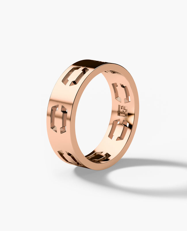 SHADOW NORTHSTAR Gold Ring - Wide Version