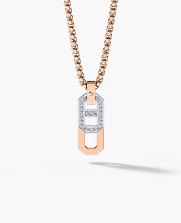 BRIGGS Two-Tone Pendant in Gold with 0.30ct Diamonds
