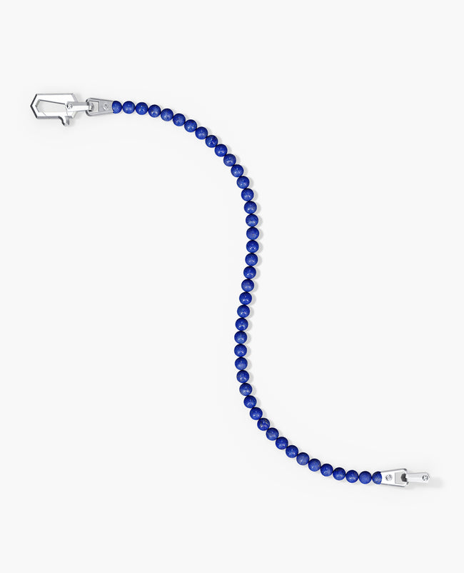 POWER BEADS Bracelet with Silver Lock & Lapis Lazuli