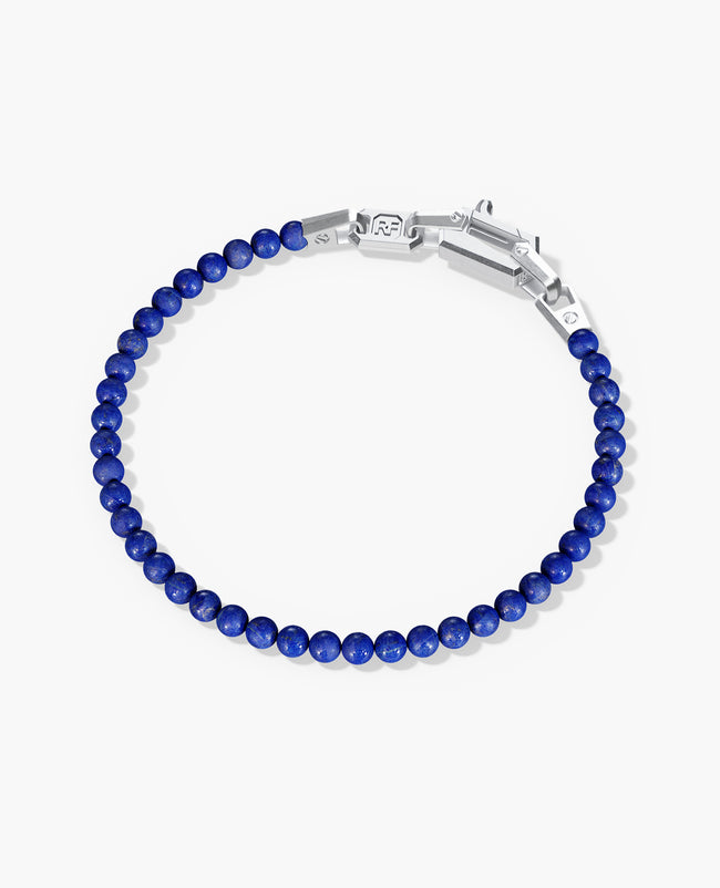 POWER BEADS Bracelet with Silver Lock & Lapis Lazuli