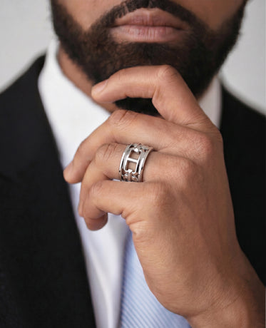 HERCULES Silver Ring - Wide Version