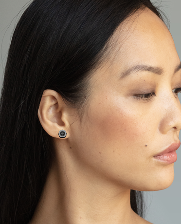 LA PAZ EverBlak Gold Single Stud Earring with 0.30ct Black Diamonds