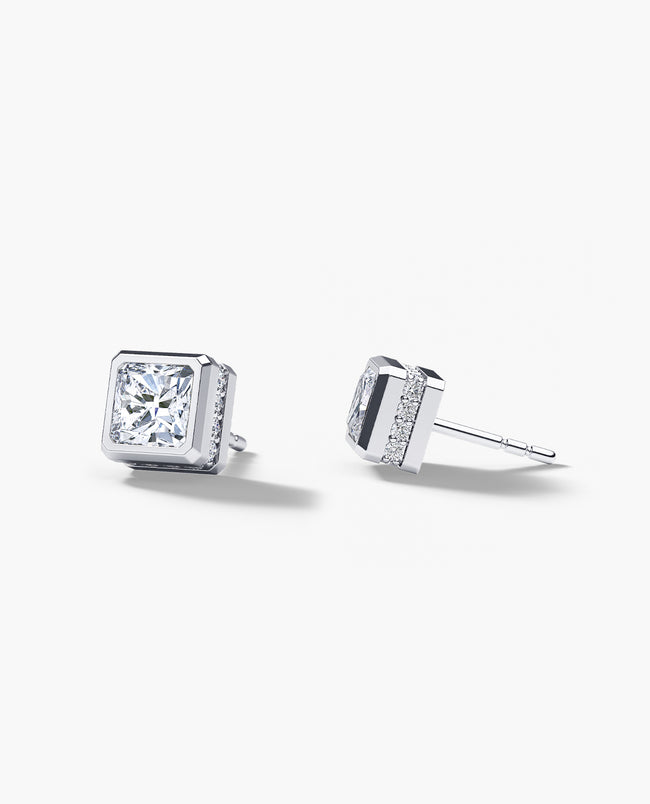 LA PAZ Gold Single Stud Earring with 1.06ct Diamonds