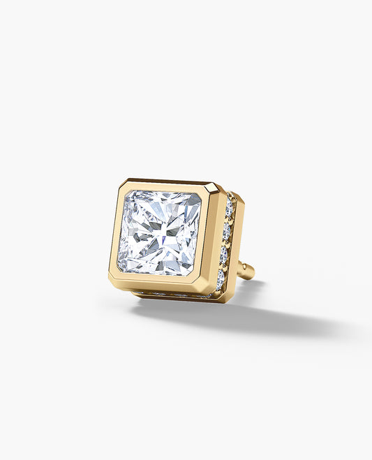 Ready to Ship - LA PAZ 18k Yellow Gold Single Stud Earring with 1.06ct Diamonds