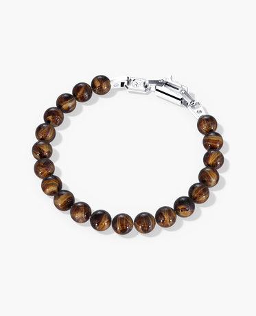 POWER BEADS Bracelet with Gold Lock & Tiger Eye
