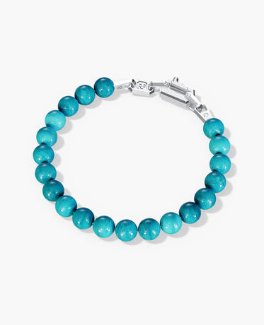 POWER BEADS Bracelet with Silver Lock & Turquoise