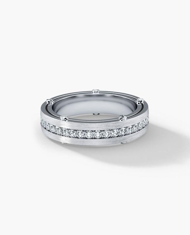 FRANKLIN Comfort Fit Gold Ring with 1.00ct Diamonds - 5mm