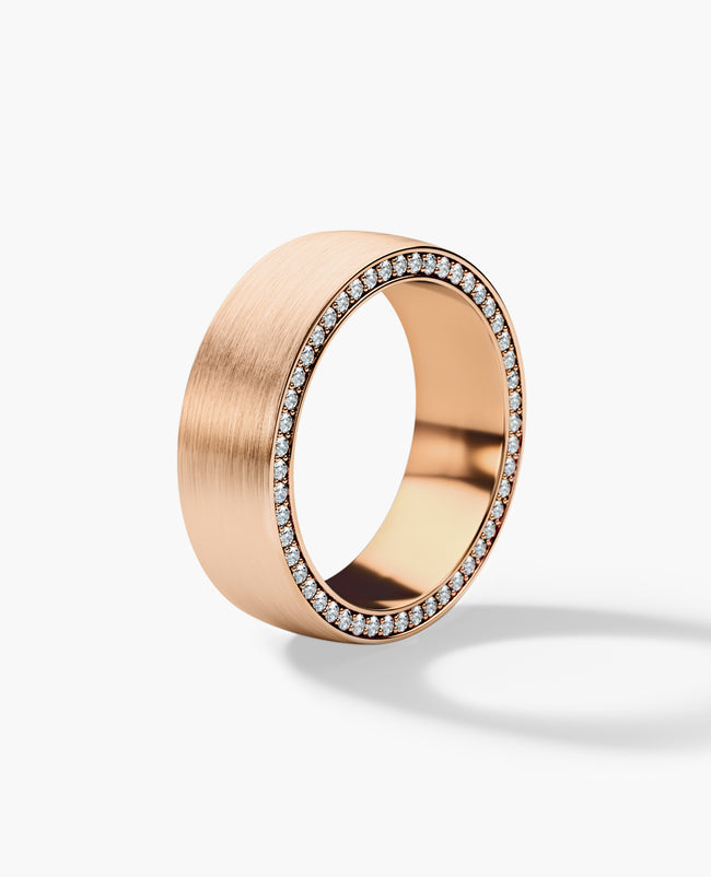 JERRITT Comfort Fit Gold Ring with 0.70ct Diamonds