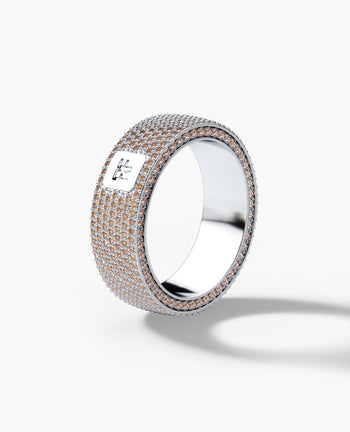 Sample - JERRITT Comfort Fit Gold Ring with 3.30ct KolaKola™ Brown Diamonds