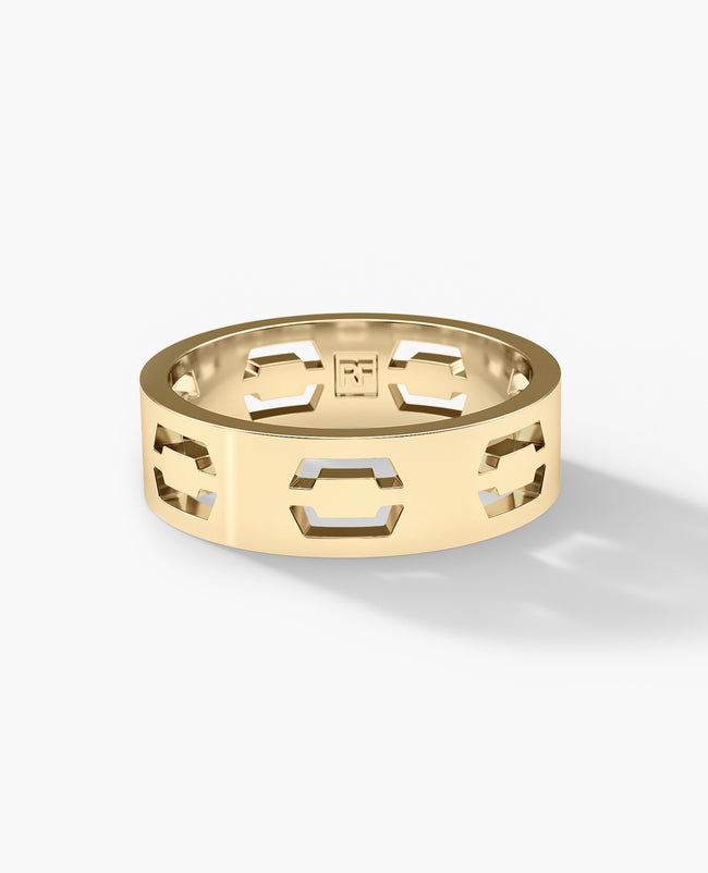 SHADOW NORTHSTAR Gold Ring - Wide Version