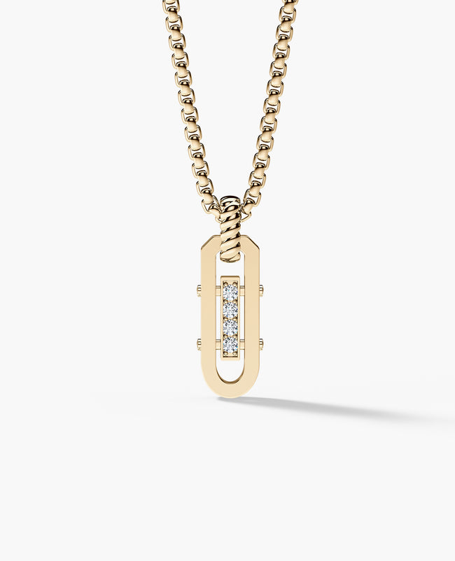 ROPES Amulet Pendant in Gold with 0.20ct Diamonds