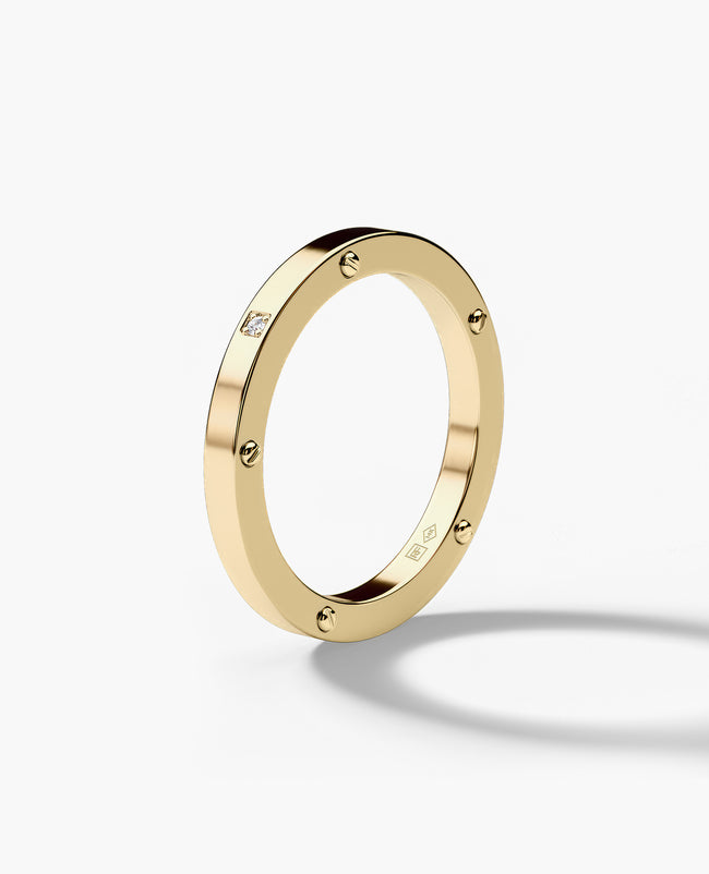 NORSE Gold Ring with Diamond
