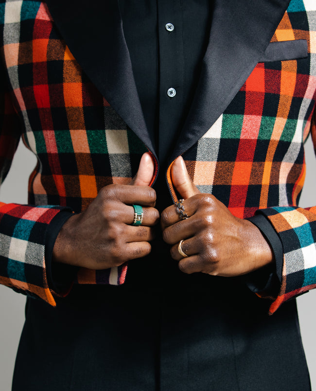 Ready to Ship - LA PAZ Atomic Silicone & Platinum Ring with 0.20ct Diamonds