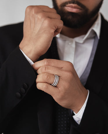 Ready to Ship - BREWER Platinum Ring with 3.10ct Diamonds