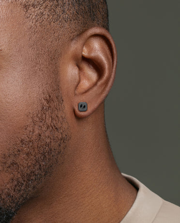 LA PAZ EverBlak Gold Single Stud Earring