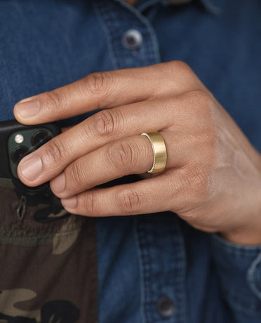 Ready to Ship - JERRITT Comfort Fit Gold Ring with 0.70ct Diamonds