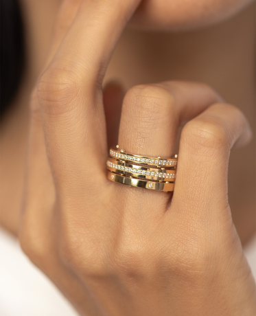 NORSE Gold Ring with 0.55ct Diamonds - 2.5mm