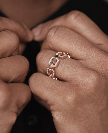 Ready to Ship - NORTHSTAR Gold Ring with 0.50ct Diamonds