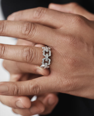 Ready to Ship - NORTHSTAR Gold Ring with 1.10ct Diamonds